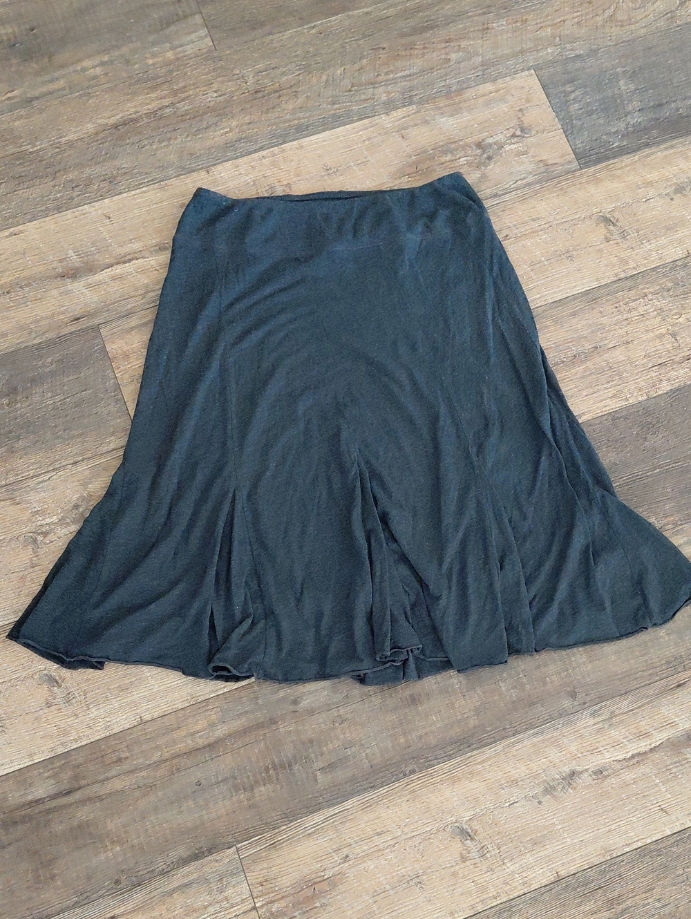 Athleta Knit Panel Flare Midi Skirt